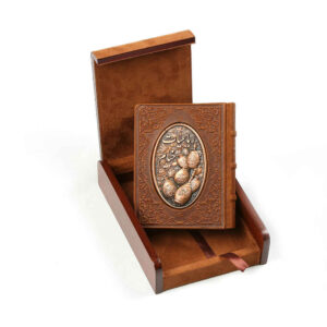 Rubaiyat von Omar Khayyam Buch mit Naturleder