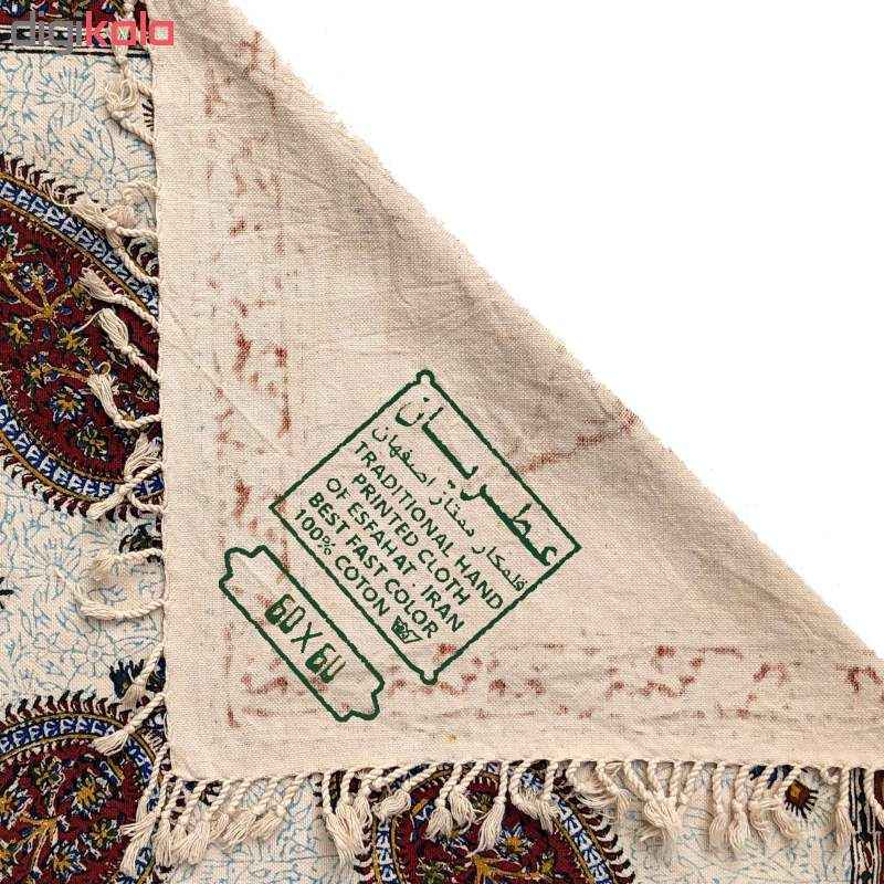 Persisches Tischtuch: Isfahans traditionelle Kalamkari Blockdruck Paisley
