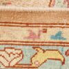 Persischer Wollteppich handgeknüpft mit Medaillon-Design, cremefarben - Heriz
