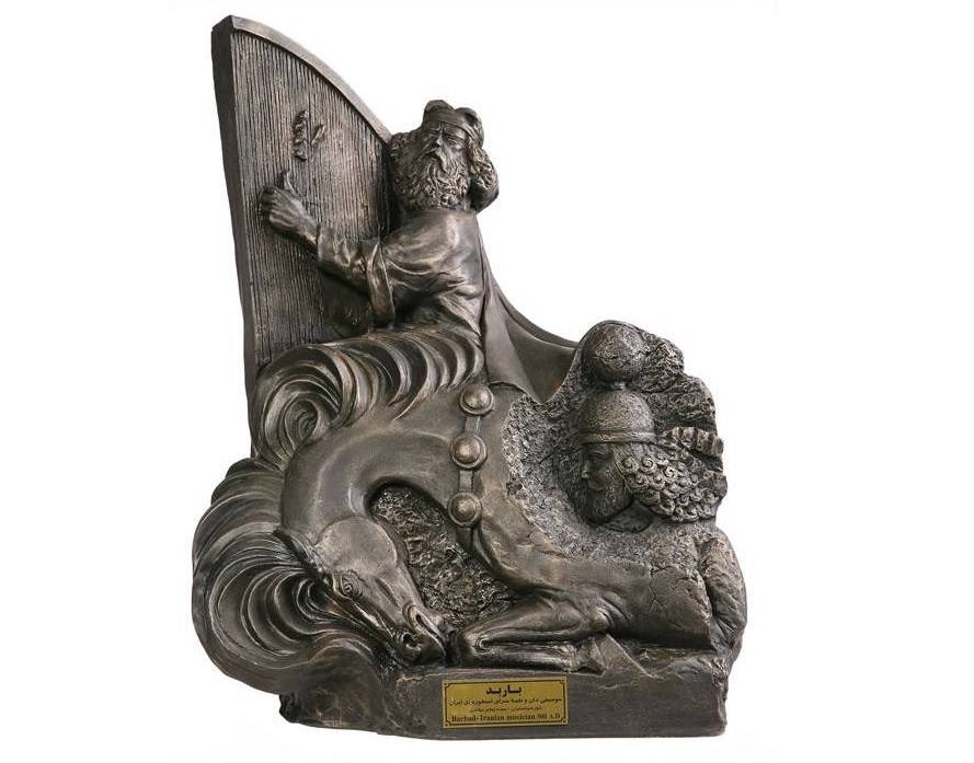 Barbad Skulptur Persischer Musiker