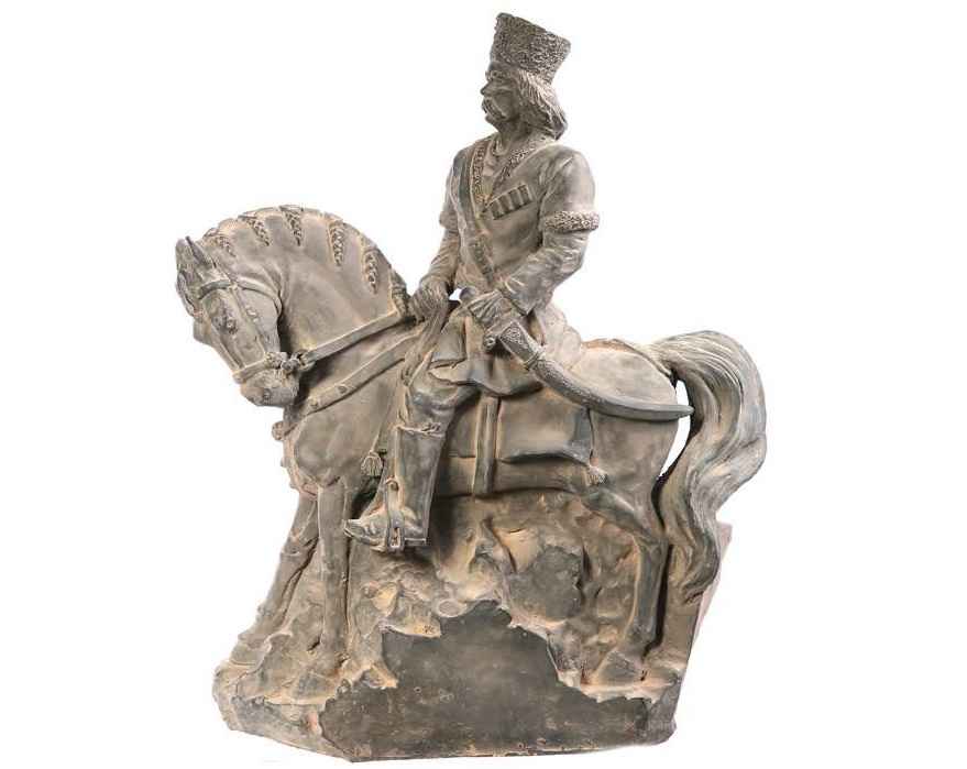 Koroghlu Skulptur Ein Aserbaidschanischer Volksheld