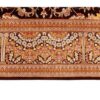 Persischer Seidenteppich handgeknüpft mit Medaillon-Design, cremefarben - Qom
