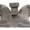 Historische Persepolis-Säulenköpfe: Löwe, Adler & Kuh Figur