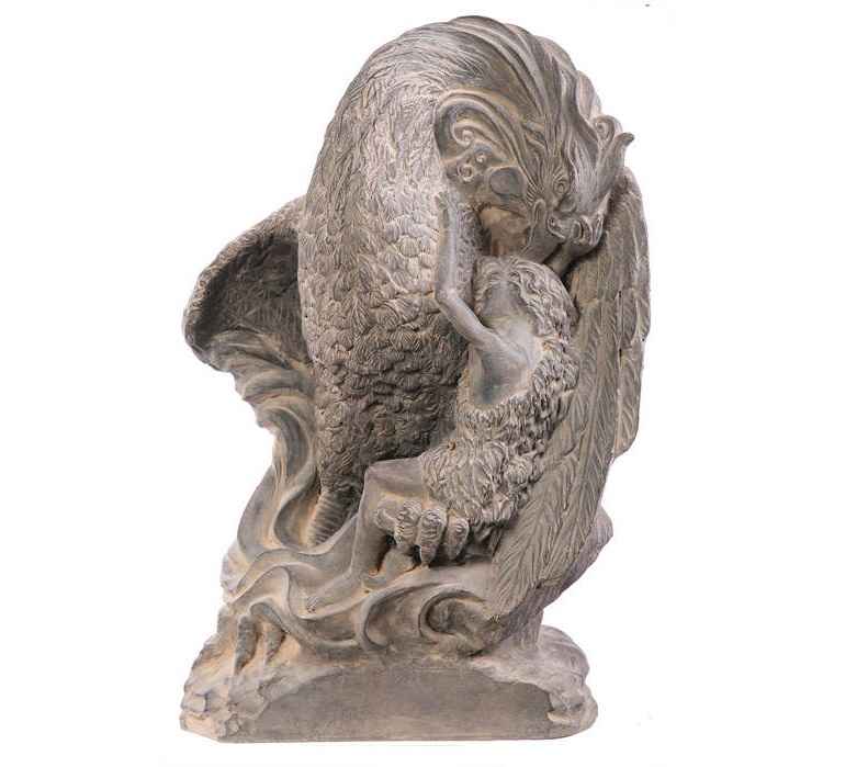 Simurgh & Zal Skulptur Iranische Mythologien