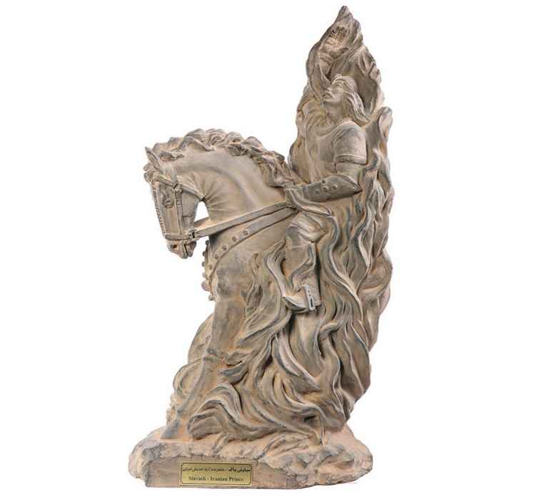 Siyavash Skulptur Legendärer Iranischer Prinz