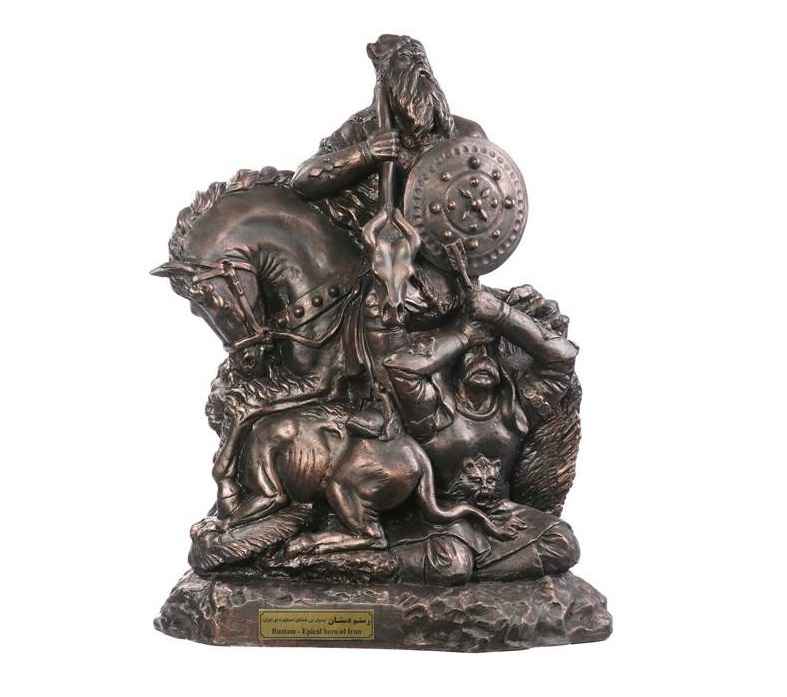 Rustam & Esfandiar Skulptur Legendäre Helden