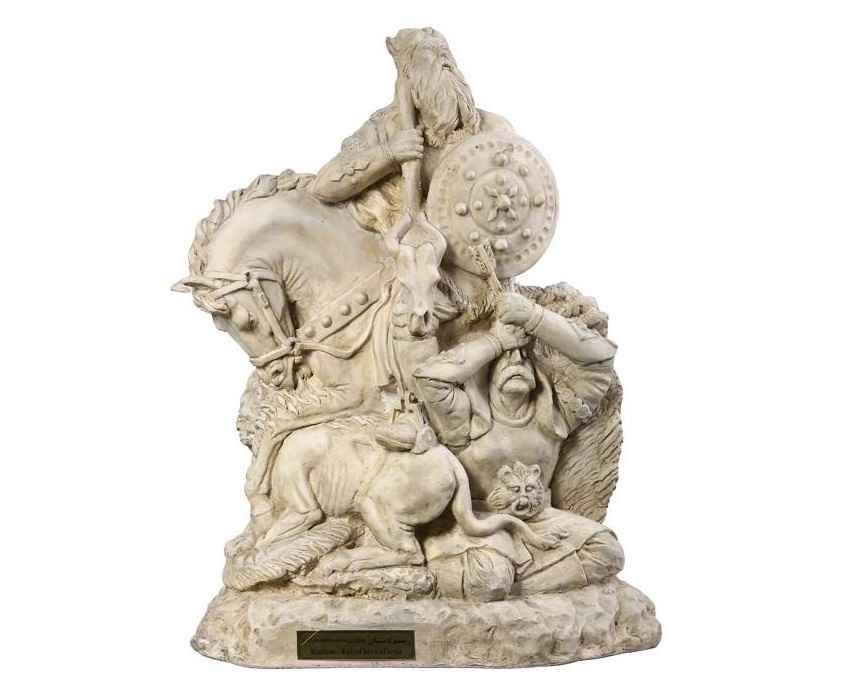 Rustam & Esfandiar Skulptur Legendäre Helden