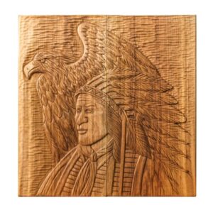 Holzgeschnitztes Backgammonbrett Luxus & Handgefertigt Indisch und Adler