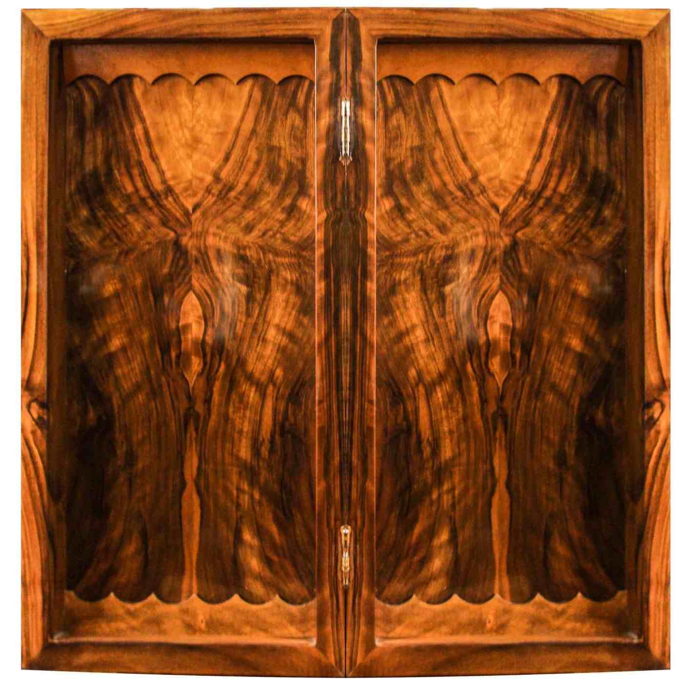 Holzgeschnitztes Backgammonbrett Luxus & Handgefertigt Indisch und Adler