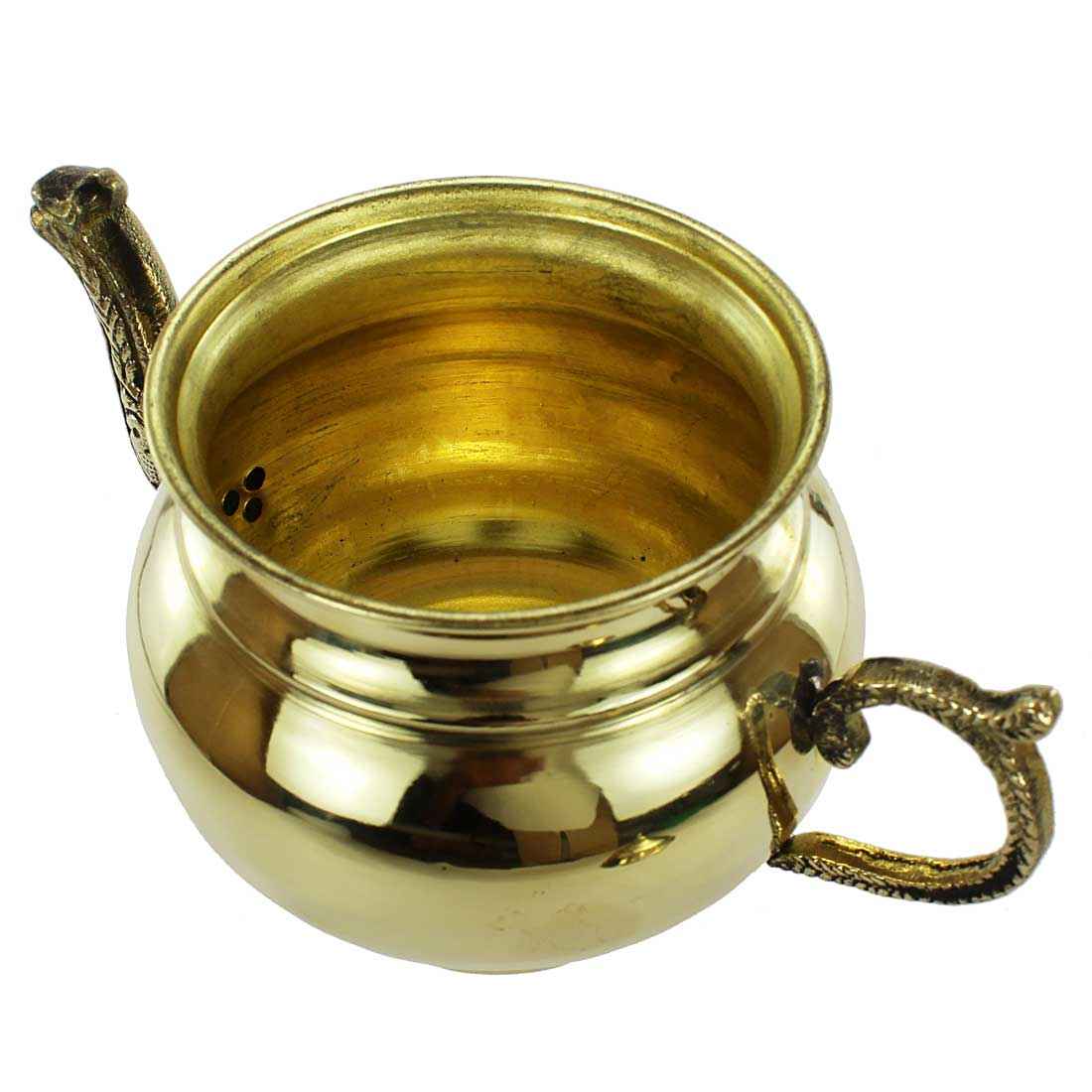 Persische Kupfer-Teekanne handgefertigt und gehämmert Gold