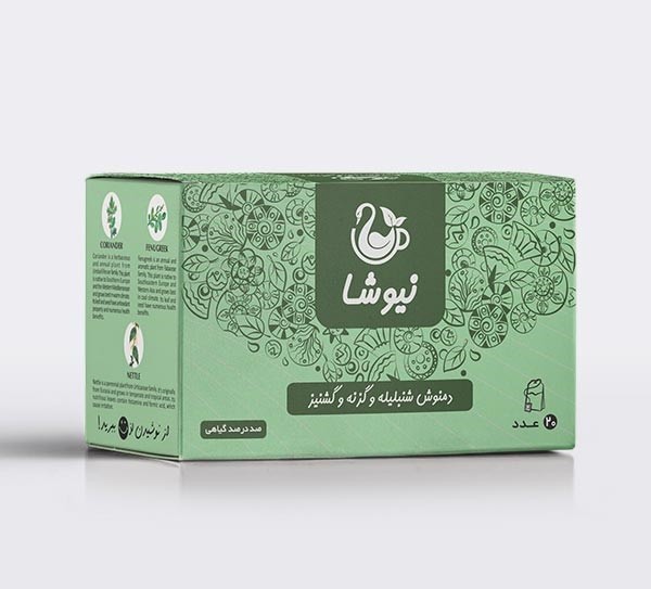 Newsha Kräutertee-Mischung: Bockshornklee, Brennnessel, Koriander – 70 g (10x)