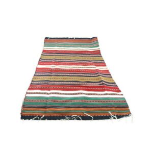 Authentischer persischer Jajim flachgewebter gestreifter Teppich Tribal