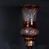 Emaillierte persische Kristall-Lüsterlampe im traditionellen Laleh-Design