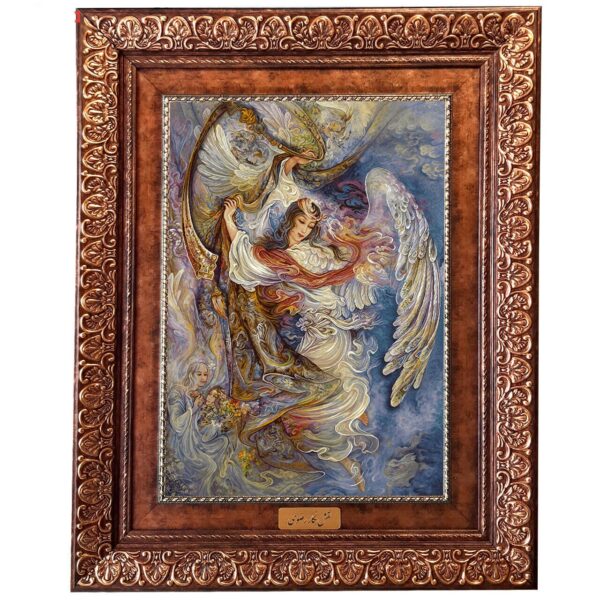 Persischer Wandteppich aus Tabriz, der Miniatur 47KP darstellt