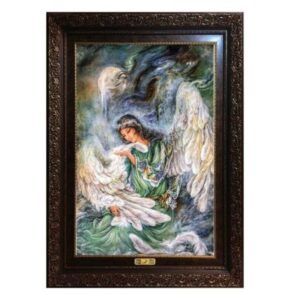 Persischer Wandteppich aus Tabriz, der Miniatur M11 darstellt