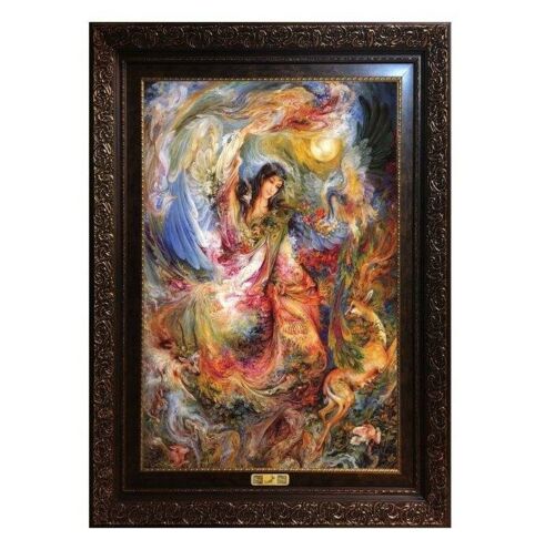Persischer Wandteppich aus Tabriz, der Miniatur M5 darstellt