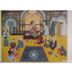 Original persische Kunstmalerei: Gouache und Aquarell – Mongolischer Stil Neues Kurs