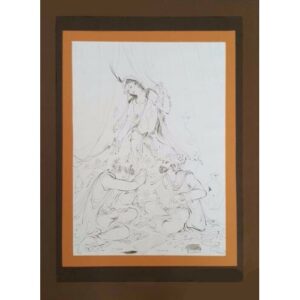 Original persische Miniaturkunstmalerei: Aquarell – Rumi und Shams
