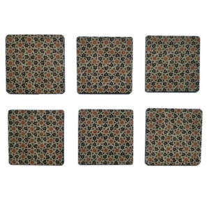Untersetzer mit persisch inspiriertem geometrischem Design Khatam