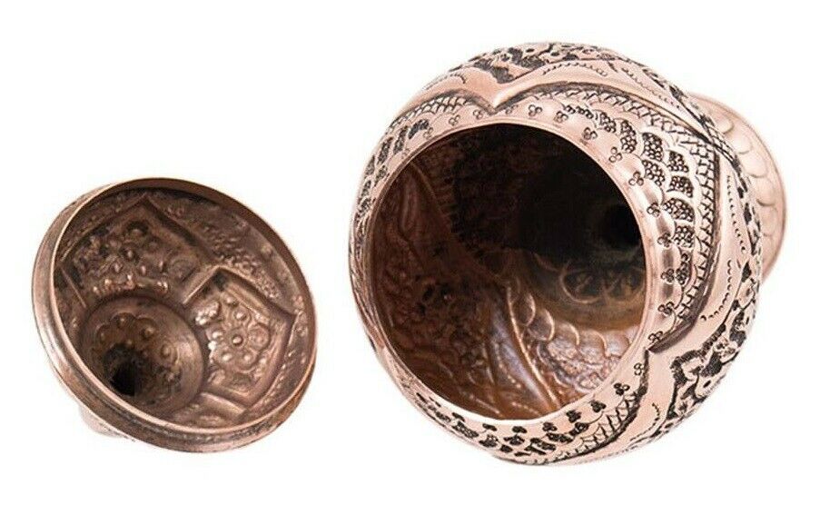 Gravierte persische Zuckerdose aus Kupfer – Modell Nareng