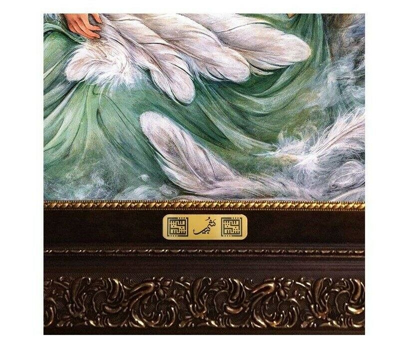 Persischer Wandteppich aus Tabriz, der Miniatur M11 darstellt