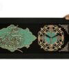 Traditionelle islamische Wanduhr mit Holzeinlage des Ayatolkorsi Verses