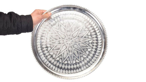 Persisches Kupfer-Serviertablett, traditionell gehämmert, Modell 960