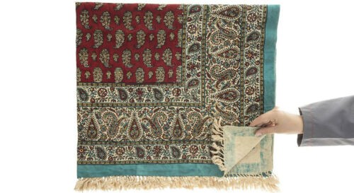 Iranische Tischdecke: Isfahans traditionelle Kalamkari Blockdruck 23