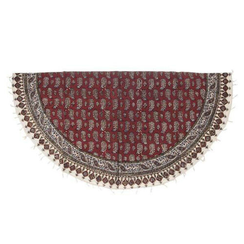 Iranische Tischdecke: Isfahans traditionelle Kalamkari Blockdruck 01