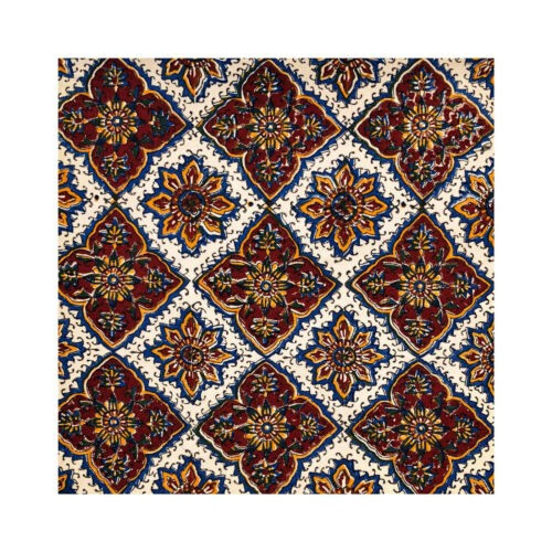 Iranische Tischdecke: Isfahans traditionelle Kalamkari Blockdruck Atrian