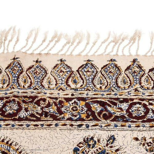 Iranische Tischdecke: Isfahans traditionelle Kalamkari Blockdruck 23
