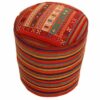 Authentischer Ottomanischer Kilim-Pouf mit Ursprung Iran, handgefertigt 51153