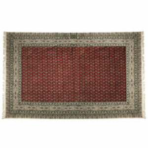 Persisches Tischtuch: Isfahans traditionelle Kalamkari Blockdruck Rot