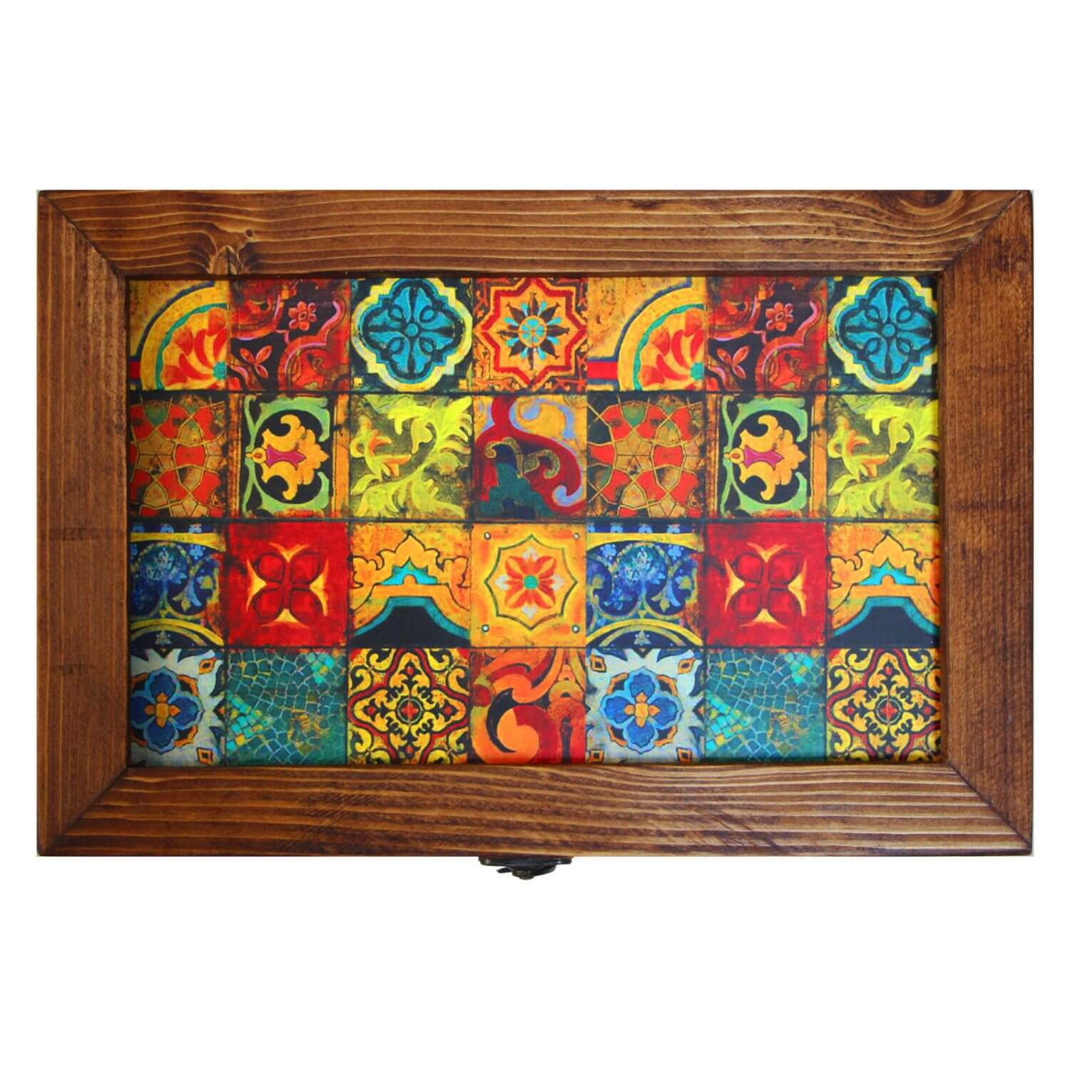 Persische Holzbox zur Aufbewahrung von Teebeuteln mit Fach E15