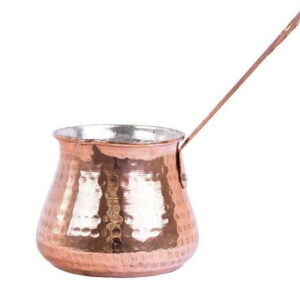 Türkische Kaffeekanne – Traditionell gehämmerter Kupfer-Cezve / Ibrik, Almas