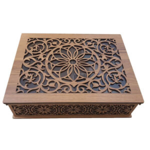 Holz-Teebeutel-Organizer-Box mit Fach Nareng