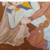 Original persische Safavidische Kunstmalerei: Aquarell und Gouache auf Karton - Layla und Majnun