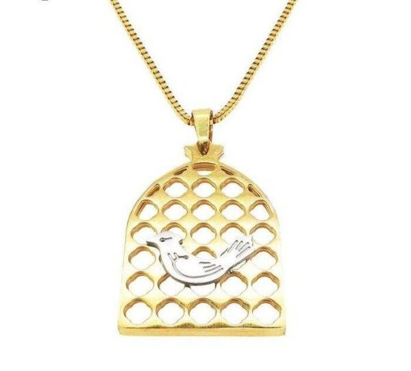 Persische Halskette aus Stahl Minimalistischer Morghe Amin