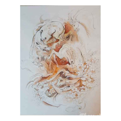 Original persische Miniaturkunstmalerei: Aquarell - Kontroverse