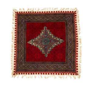 Persisches Tischtuch: Isfahans traditionelle Kalamkari Blockdruck Toranj