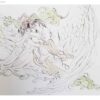 Original persische Miniaturkunstmalerei: Aquarell - Engel des gebrochenen Herzens