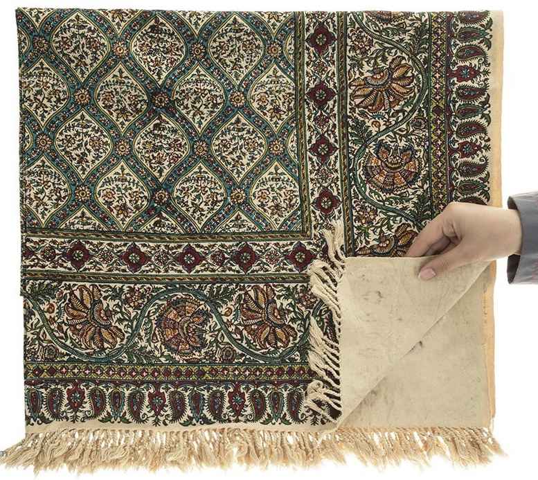 Persisches Tischtuch: Isfahans traditionelle Kalamkari Blockdruck 24