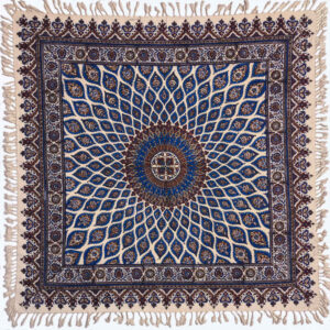 Persisches Tischtuch: Isfahans traditionelle Kalamkari Blockdruck G127
