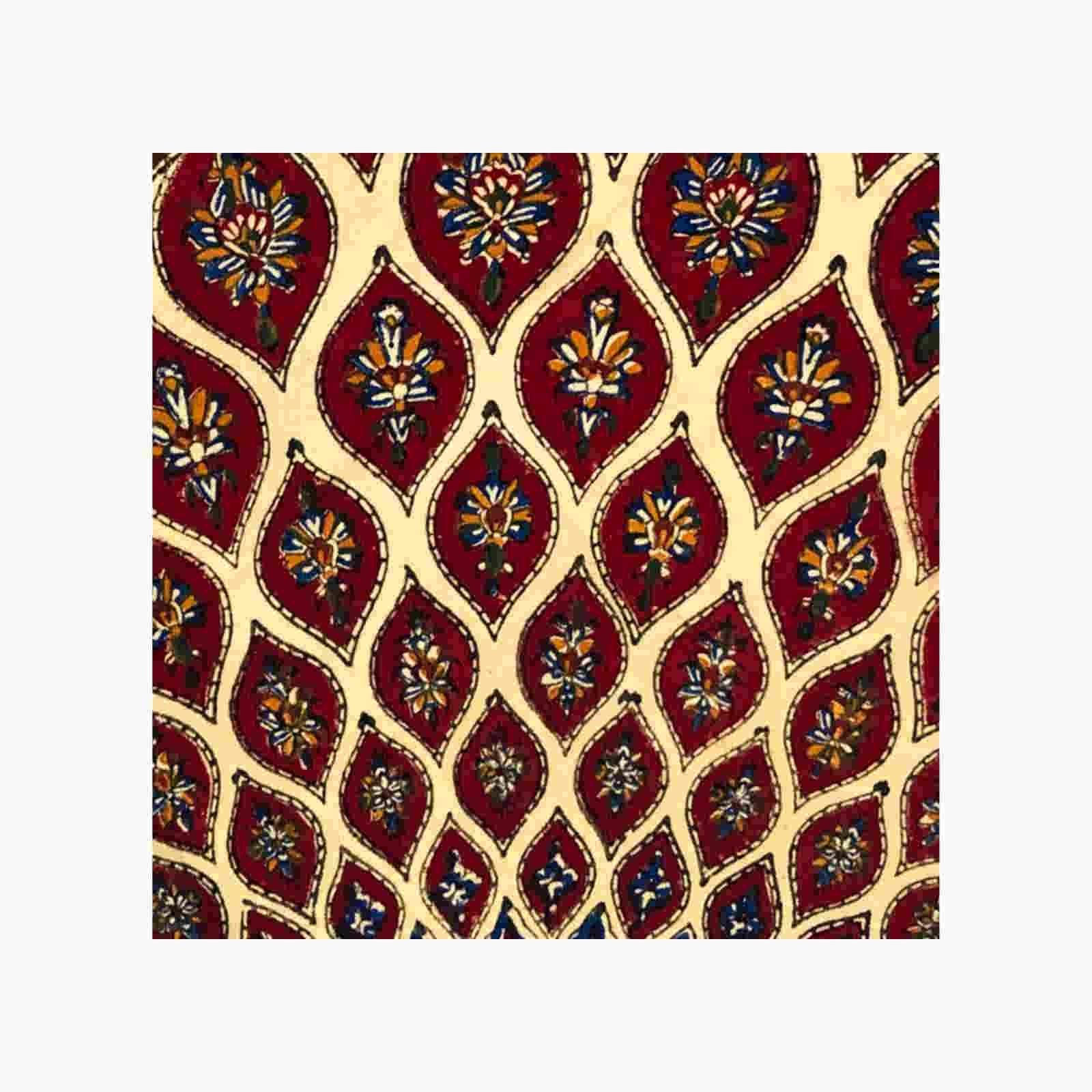 Persisches Tischtuch: Isfahans traditionelle Kalamkari Blockdruck G272