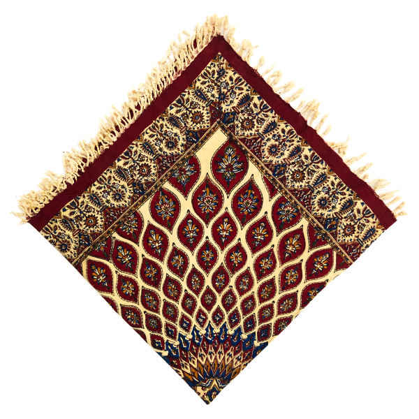Persisches Tischtuch: Isfahans traditionelle Kalamkari Blockdruck G272