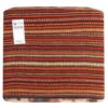 Authentischer Ottomanischer Kilim-Pouf mit Ursprung Iran, handgefertigt AP406