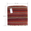 Ottomanischer Kilim-Pouf mit Ursprung Iran, handgefertigt AP