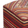 Ottomanischer Kilim-Pouf mit Ursprung Iran, handgefertigt AP