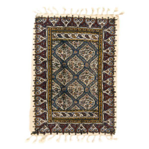 Persisches Tischtuch: Isfahans traditionelle Kalamkari Blockdruck G86