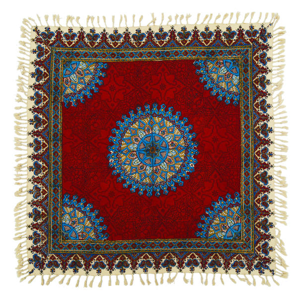 Persisches Tischtuch: Isfahans traditionelle Kalamkari Blockdruck G182
